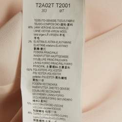 مملوكة مسبقًا فستان إيمبريو أرماني وردي صوف كريب شيفت مقاس صغير (سمول)