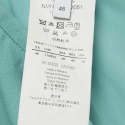 Pre Owned Armani Collezioni Green Crepe Flared Mini Skirt L