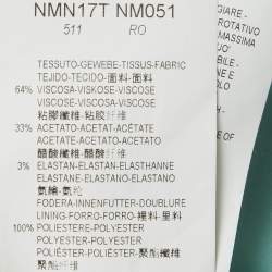 Pre Owned Armani Collezioni Green Crepe Flared Mini Skirt L