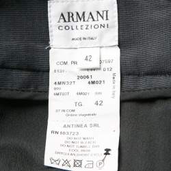مملوكة مسبقًا Armani Collezioni Black Slit Detail Pencil Skirt M