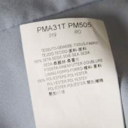 Pre Owned Armani Collezioni Multicolor Printed Silk Pleated Sleeveless Dress M