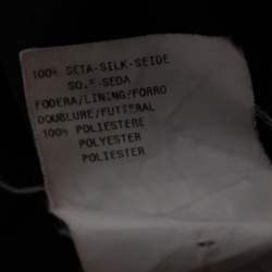 مملوكة مسبقًا Armani Collezioni Black Silk Crepe Bead Embellished Gown M