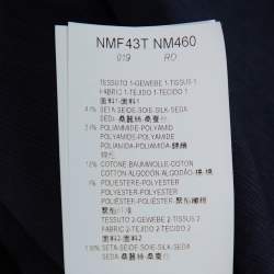 مملوكة مسبقًا Armani Collezioni Navy Blue Embellished Crumpled Chiffon Lightweight Jacket S