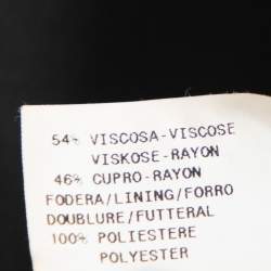 مملوكة مسبقًا Armani Collezioni Black Crepe Ruched Detail Blazer & Fitted Skirt Set M