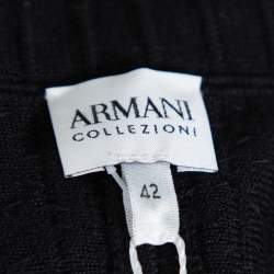 Pre Owned Armani Collezioni Black Sequin Embellished Wool Blazer M