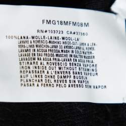 Pre Owned Armani Collezioni Black Sequin Embellished Wool Blazer M