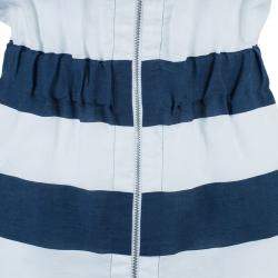 Armani Collezioni Nautical Zip Front Dress S