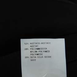 Pre Owned Armani Collezioni Black Crepe Faux Wrap Detail Palazzo Trousers L