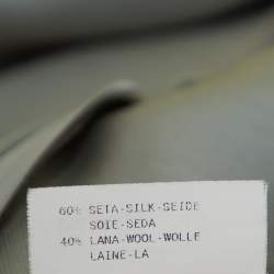 مملوكة مسبقًا Armani Collezioni Grey Silk & Wool Sleeveless Sheath Dress M