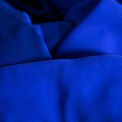 Pre Owned Armani Collezioni Blue Crepe Maxi Skirt M