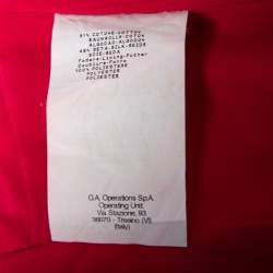 مملوكة مسبقًا Armani Collezioni Ruby Pink Cotton & Silk Pintuck Detail Sheath Dress M