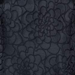 Armani Collezioni Black Jacquard Wool Sleeveless Dress & Button Front Jacket M