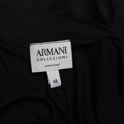 مملوكة مسبقًا Armani Collezioni Black Knit Sleeveless Top L