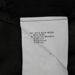 مملوكة مسبقًا Armani Collezioni Black Silk Satin Sleeveless Top M