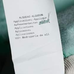 مملوكة مسبقًا جاكيت بليزر أرماني كوليزيوني قطن  أخضر أزرار صدف مقاس متوسط - ميديوم