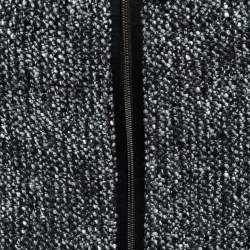 Armani Collezioni Black Monochrome Tweed Belted Skirt S