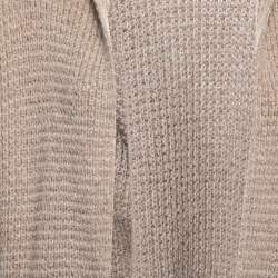Armani Collezioni Light Brown Wool Shawl Collar Cardigan M