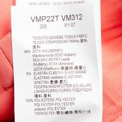 مملوكة مسبقًا Armani Collezioni Pink Silk Belted Pants S