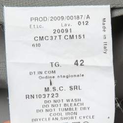 مملوكة مسبقًا Armani Collezioni Grey Wool Double Breasted Blazer M