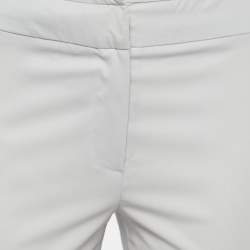 Pre Owned Armani Collezioni Grey Cady Tailored Tapered Pants XS