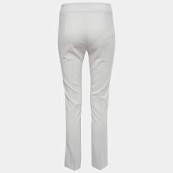 Pre Owned Armani Collezioni Grey Cady Tailored Tapered Pants XS