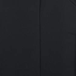 مملوكة مسبقًا Armani Collezioni Vintage Black Wool Buttoned Long Overcoat L