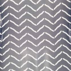 Pre Owned Armani Collezioni Navy Blue Printed Silk Blend Shirt L
