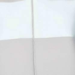Pre Owned Armani Collezioni Beige Colorblock Zip Up Jacket M
