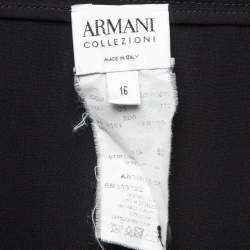 Armani Collezioni Black Crepe Formal Pencil Skirt XL