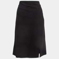 Armani Collezioni Black Crepe Formal Pencil Skirt XL