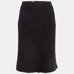 Armani Collezioni Black Silk Formal Pencil Skirt XL