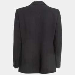 مملوكة مسبقًا Armani Collezioni Black Gabardine Single Breasted Formal Blazer XL