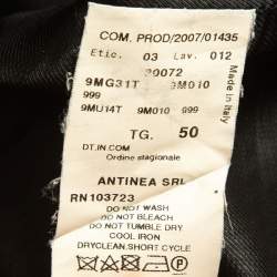 مملوكة مسبقًا Armani Collezioni Black Gabardine Single Breasted Formal Blazer XL