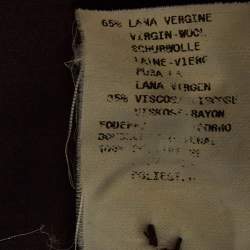 Pre Owned بليزر أرماني كوليزوني جاكار بني فينتدج بزر واحد مقاس كبير جدًا