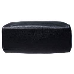 مملوكة مسبقًا حقيبة يد أرماني كوليزيوني جلد سوداء