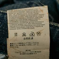 Pre Owned بنطلون جينز أرماني جينز كحلي مغسول مستقيم الساق مقاس متوسط - الخصر 34"