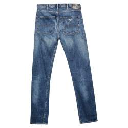 Armani Jeans Navy Blue Denim J45 Regular Jeans M