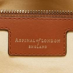 Aspinal Of London Brown Woven Leather London Tote