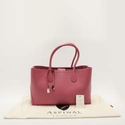 Aspinal Of London Pink Leather London Shopper Tote