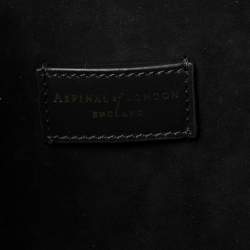 Pre Owned Aspinal of London Black Leather Essential Shopper Tote
