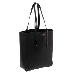 Pre Owned Aspinal of London Black Leather Essential Shopper Tote
