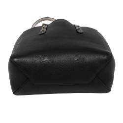 Pre Owned Aspinal of London Black Leather Essential Shopper Tote