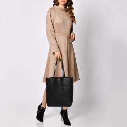 Pre Owned Aspinal of London Black Leather Essential Shopper Tote