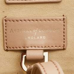Aspinal Of London Beige Leather Shopper Tote 