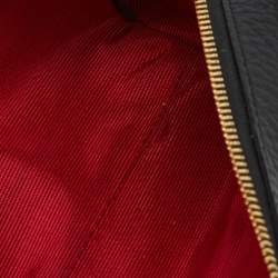 Pre Owned Aspinal Of London Black Leather Small Case Zip Pouch