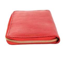 Aspinal Of London Red Lizard Skin Zip Travel Organizer