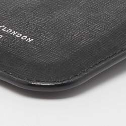 Aspinal Of London Black Leather Phone Case