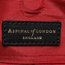Pre Owned Aspinal Of London Black Leather Marylebone Tote