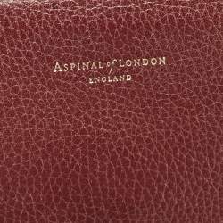 Aspinal Of London Dark Red Leather and Suede Large Ella Hobo