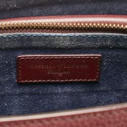 Aspinal Of London Dark Red Leather and Suede Large Ella Hobo